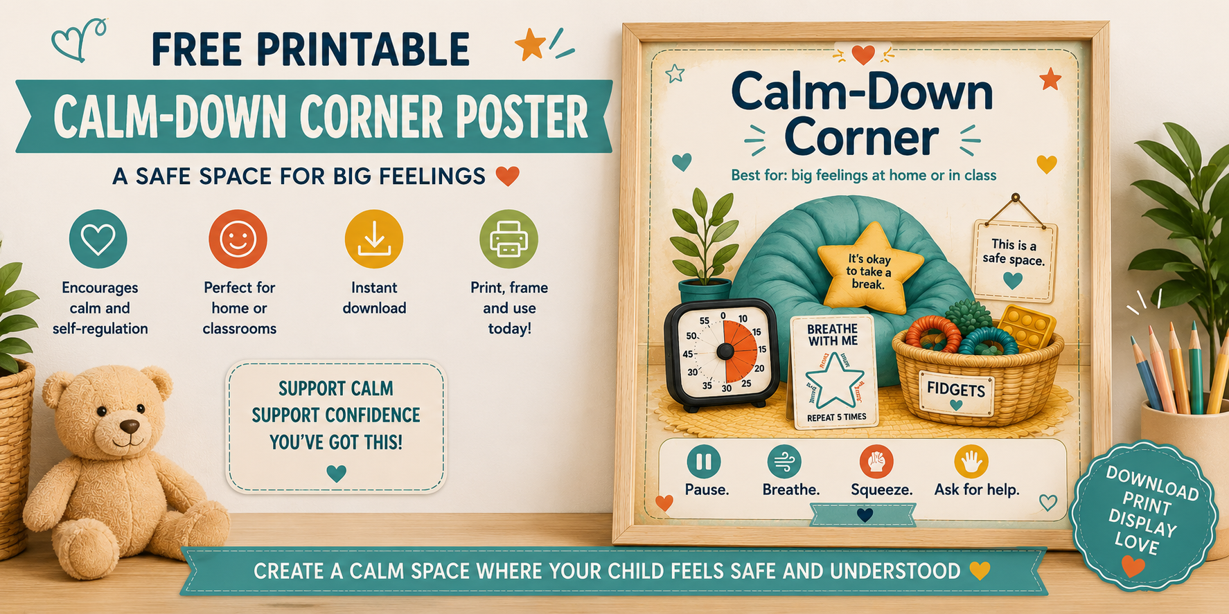 Preview of Calm-Down Corner Poster