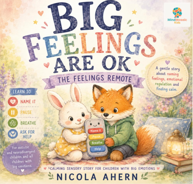 Front cover of Big Feelings Are OK: The Feelings Remote by Nicola Ahern.