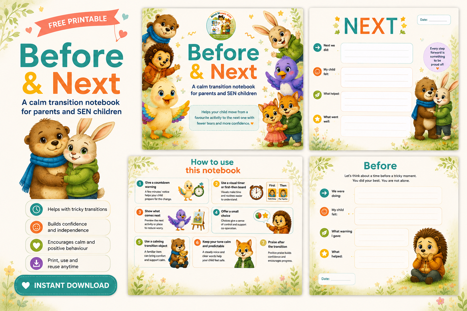 Preview of SEN Transition Notebook for Parents