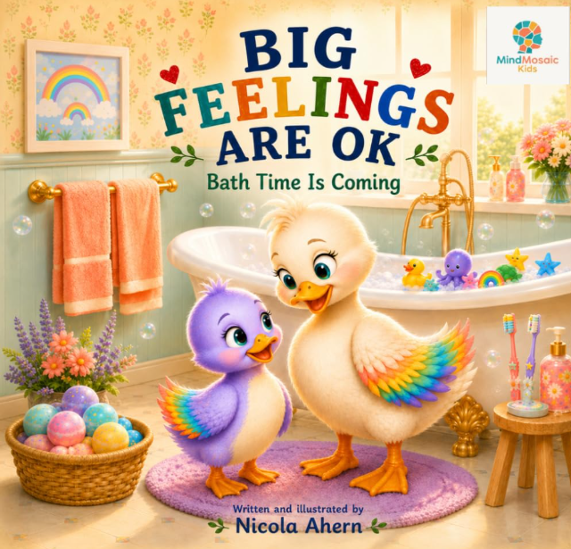 Front cover of Big Feelings Are OK: Bath Time Is Coming.